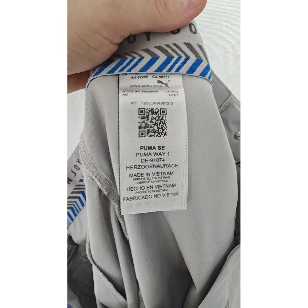 PUMA Men's Dealer‎ Golf Pants Gray Performance Technical Trousers 32 30 27